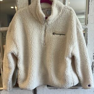 Champion Cream Sherpa Pullover
